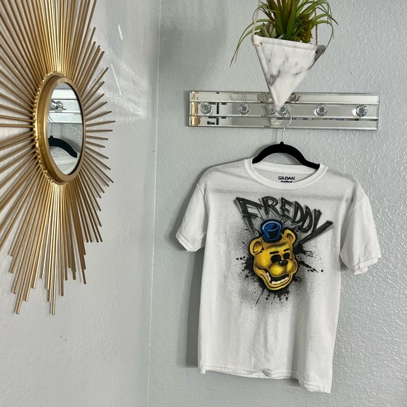 Boys Graphic T Shirt with Freddy Bear and Splatter paint design - Picture 7 of 7